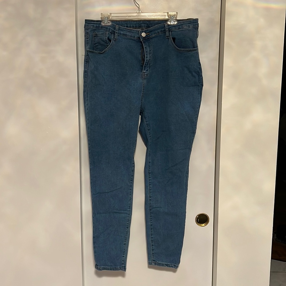 Shein Medium Wash Skinny Jean Size 3X